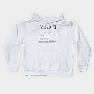 Virgo Zodiac Sign Kids Hoodie